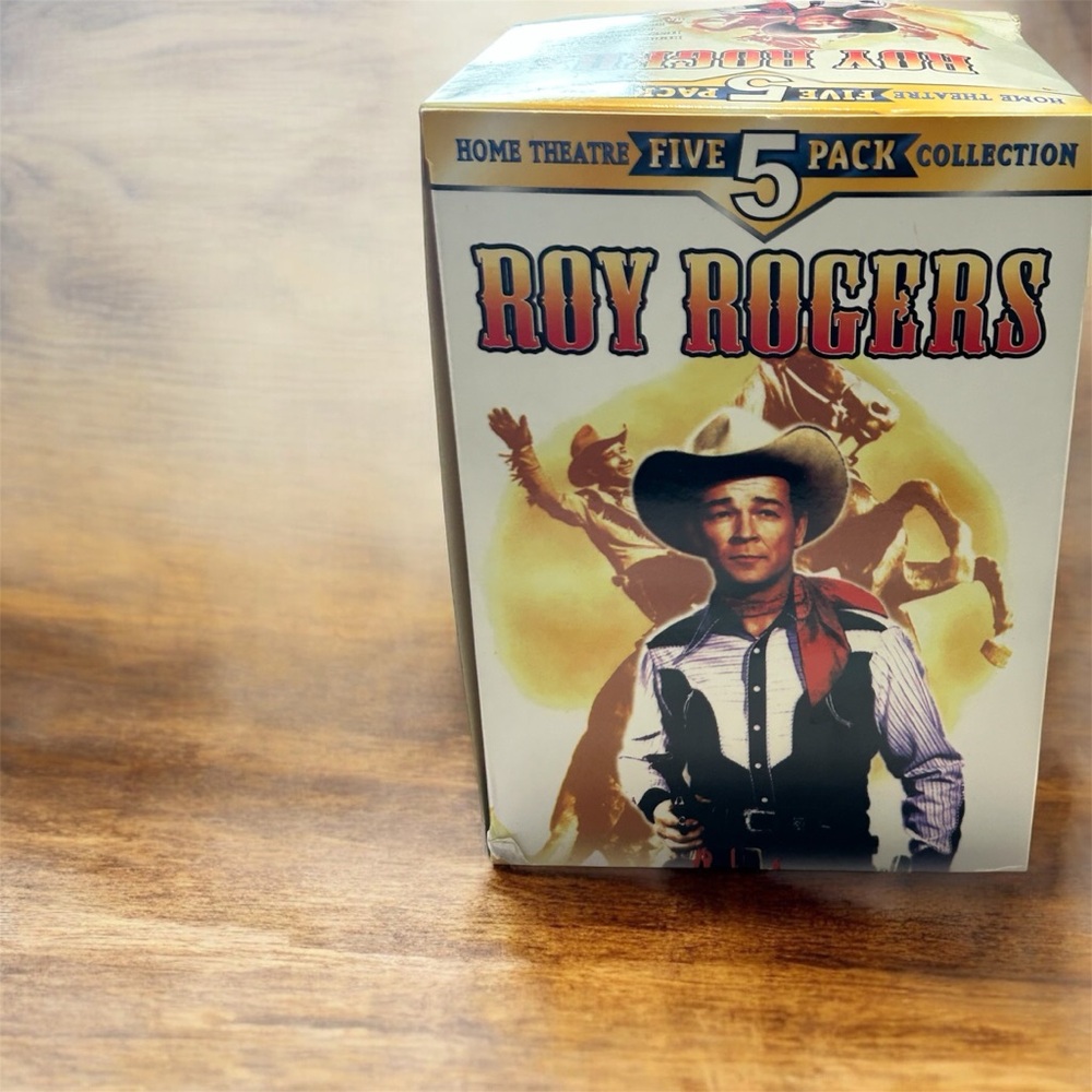 Roy Rogers Five Pack VHS Collection - Red and Black Western Movies